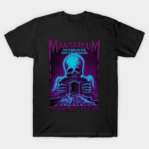 Mausoleum, Classic Horror, (Version 1) T-Shirt by The Dark Vestiary